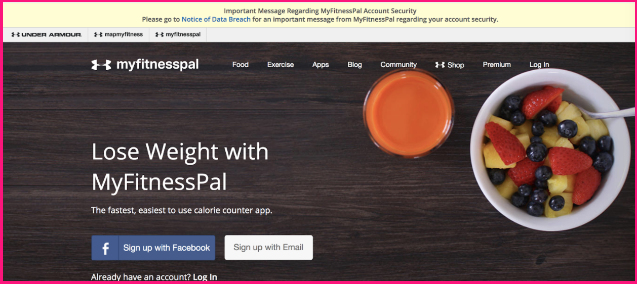 MyFitnessPal Data Breach