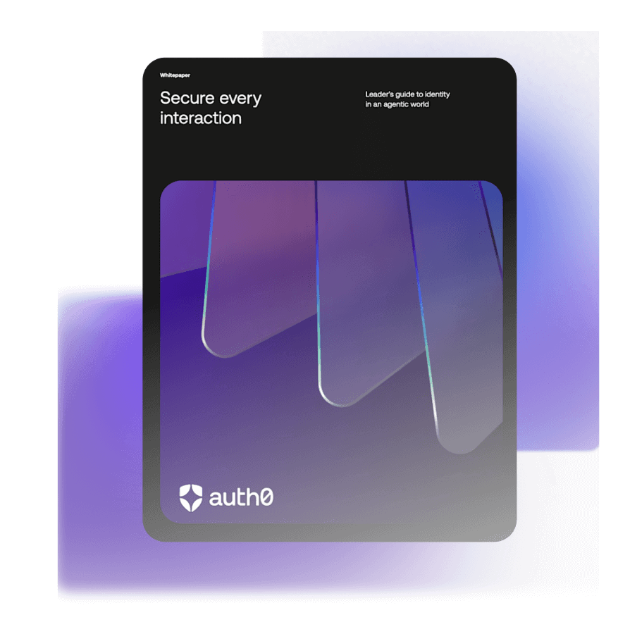 Couverture du livre blanc Auth0 « Sécurisation de chaque interaction »